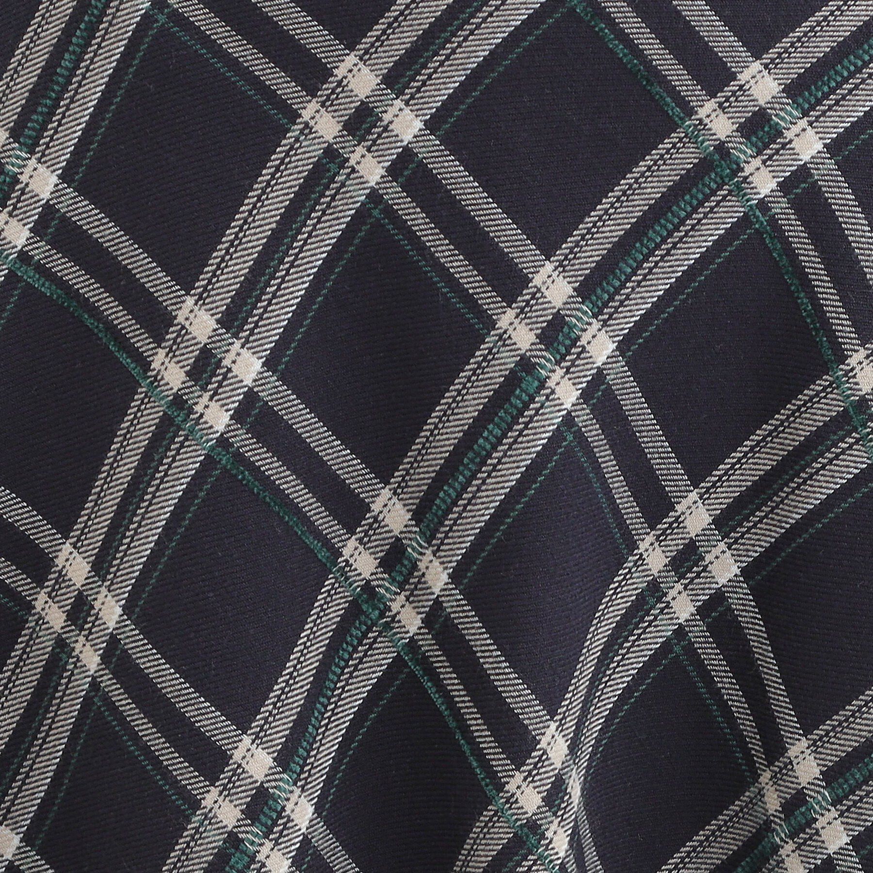 SHOO･LA･RUE「【S-LL】立体感が際立つ モールチェックフレアスカート」|スカート|