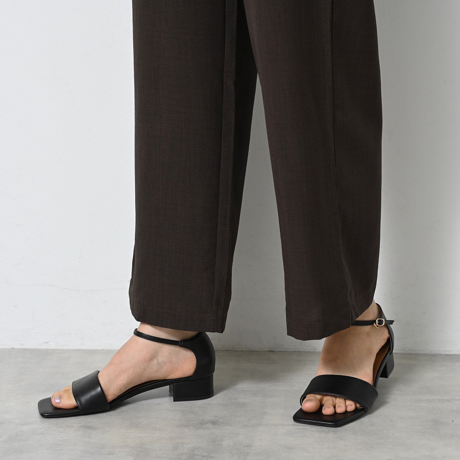 Dessin「【2点セット/ウエストゴム/洗える】スキッパ―シャツ＆ストレートパンツセット」|スーツ|