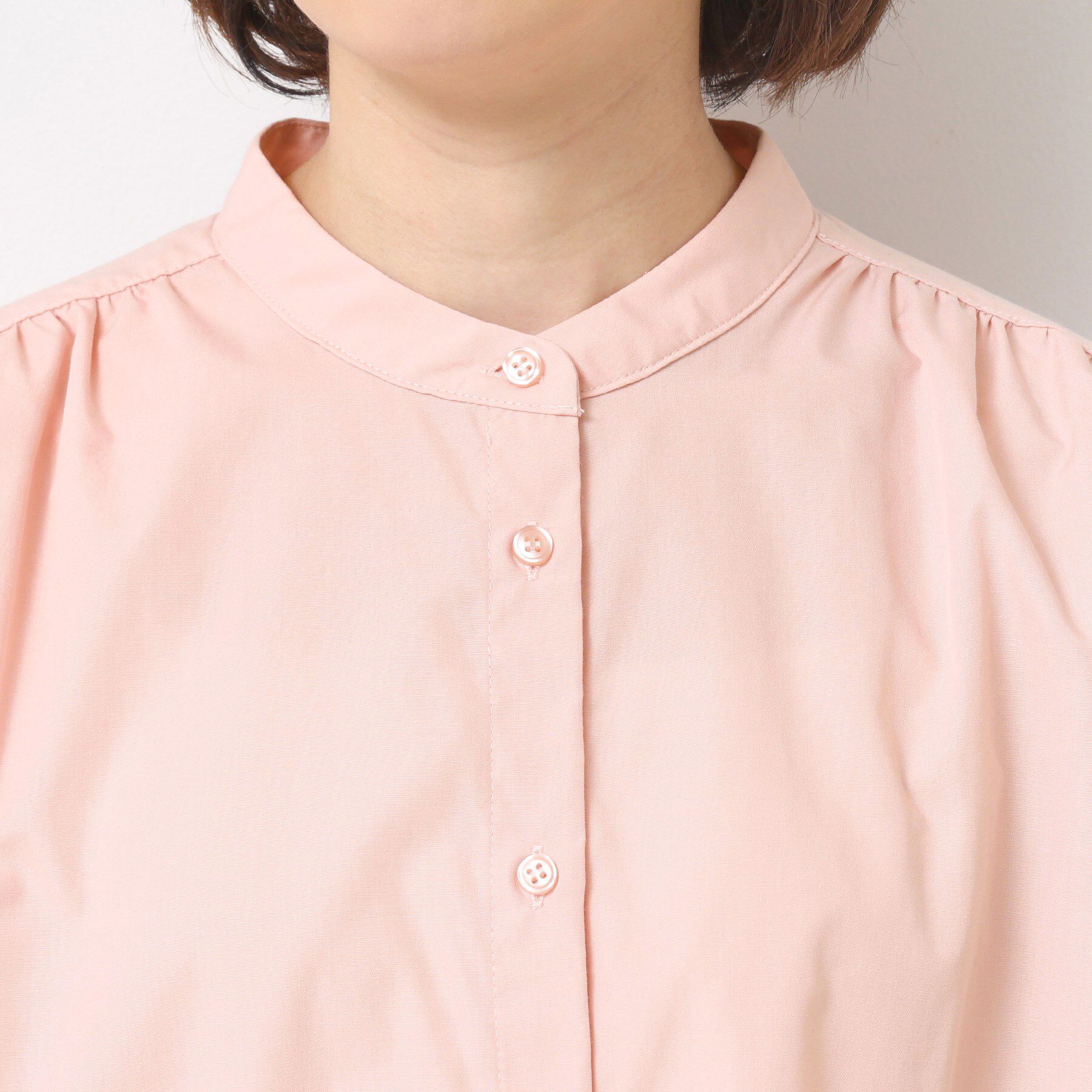 Dessin「【洗える】バルーンスリーブバッグギャザーブラウス」|シャツ・ブラウス|