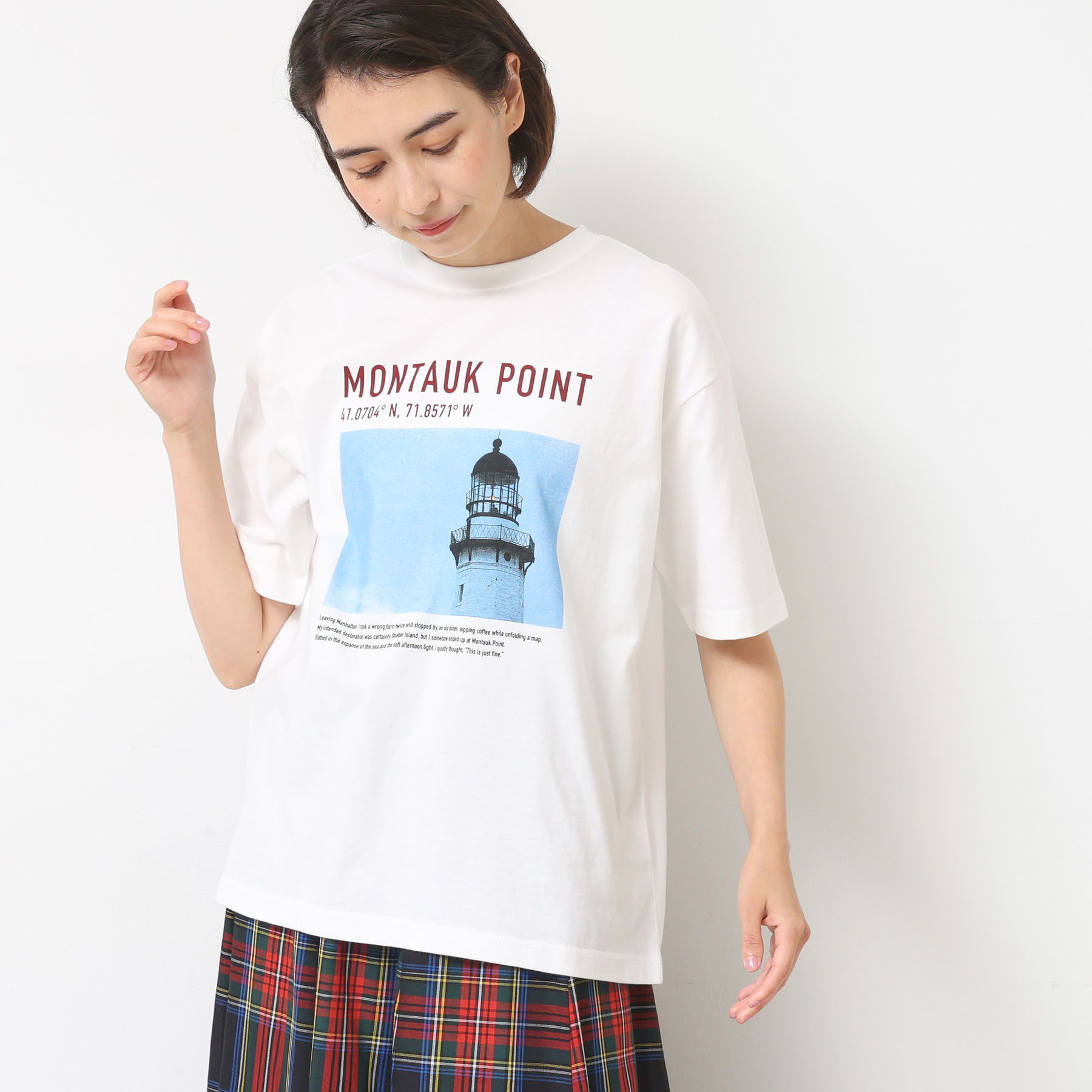 Dessin「【ユニセックス・洗える】オーガニックコットンロゴ入りTシャツ」|Tシャツ・カットソー|