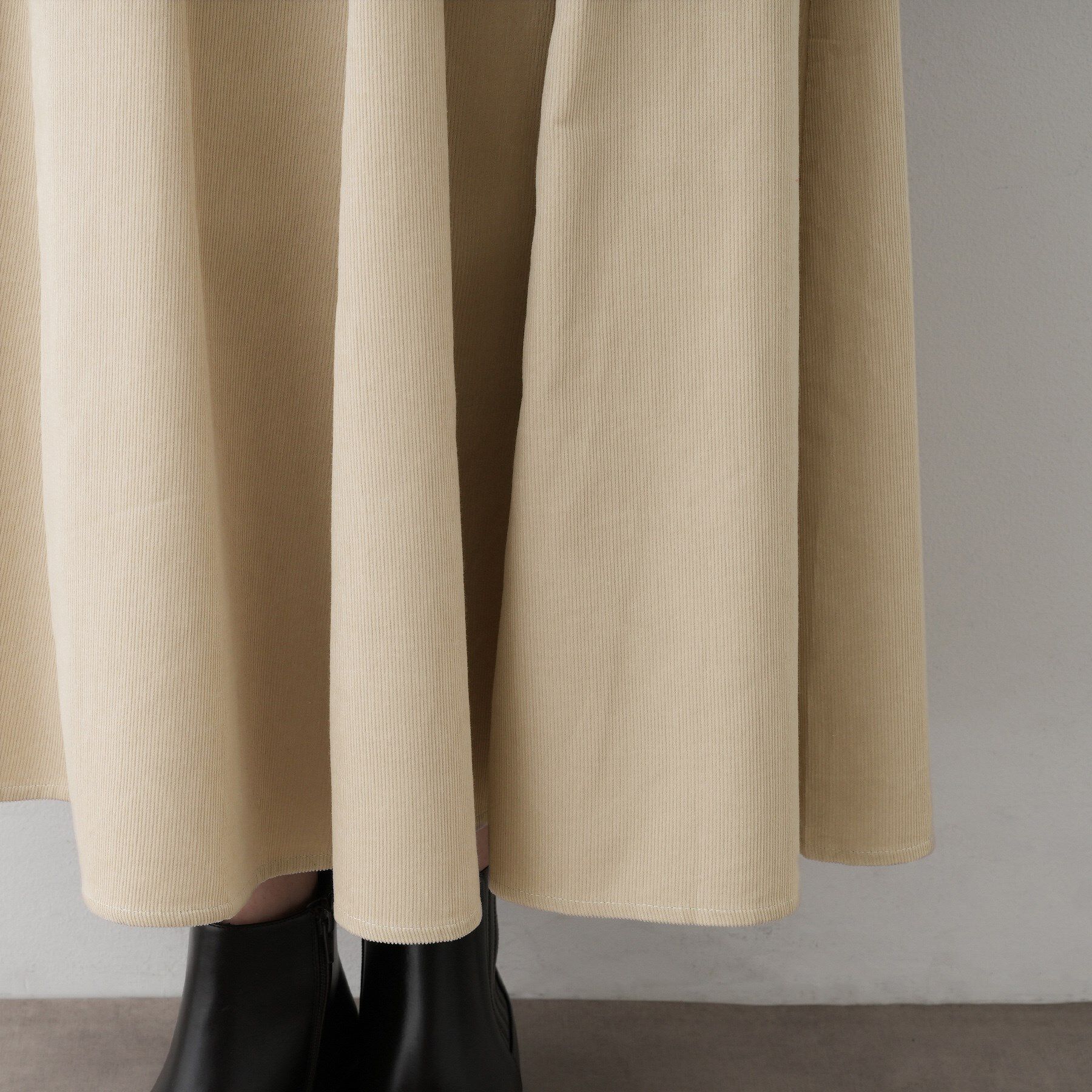 Dessin「【洗える】コーデュロイフレアスカート」|スカート|