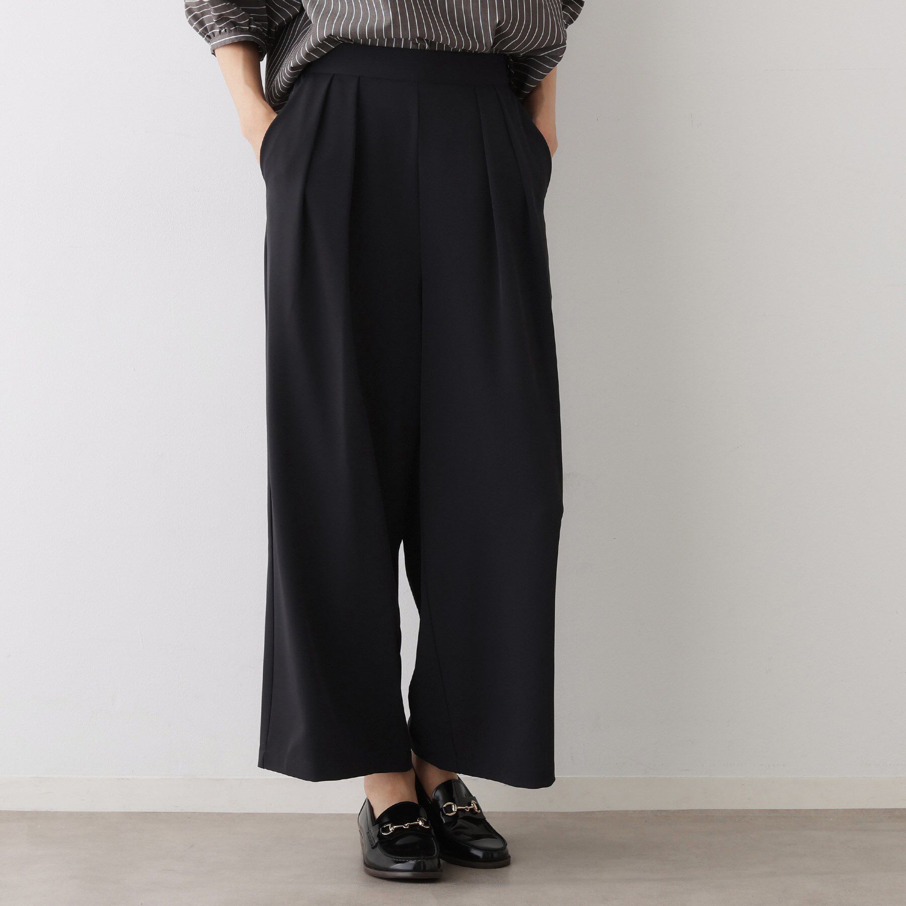 Dessin「【セットアップ可・洗える】ダブルタックワイドパンツ」|その他|