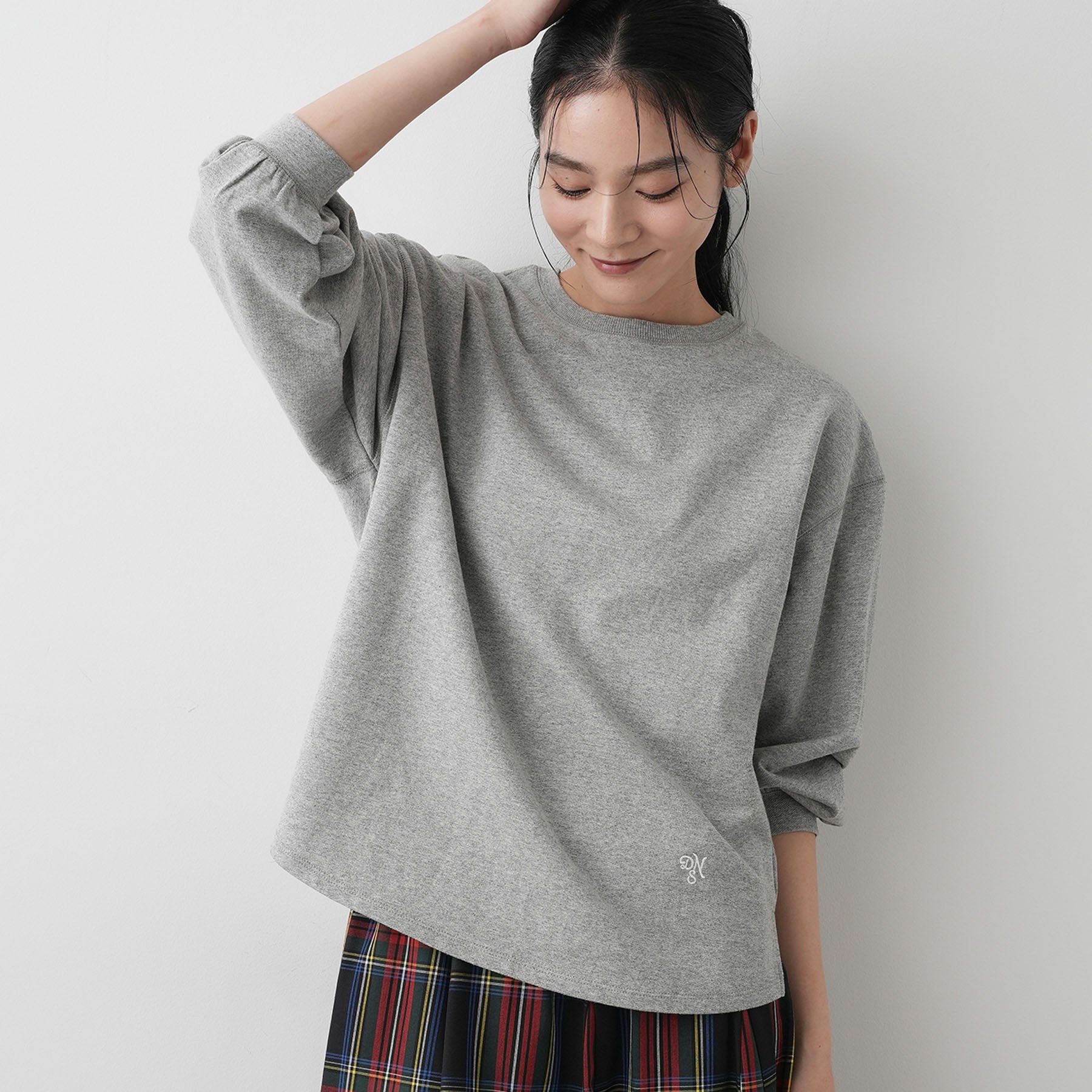 Dessin「【360度可愛い・洗える】バックヘンリーカットソー」|Tシャツ・カットソー|