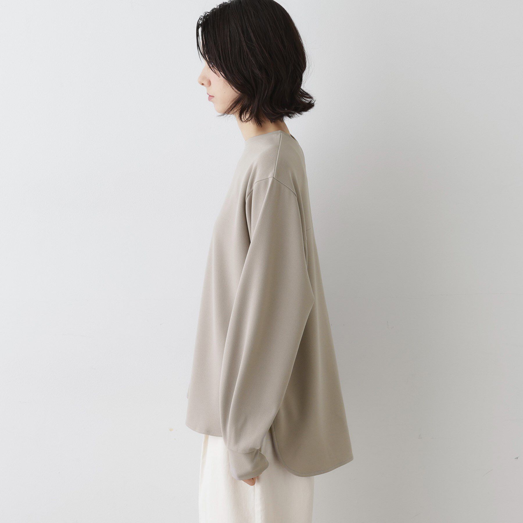 Dessin「【体型カバー・洗える】ドロップショルダーブラウス」|シャツ・ブラウス|