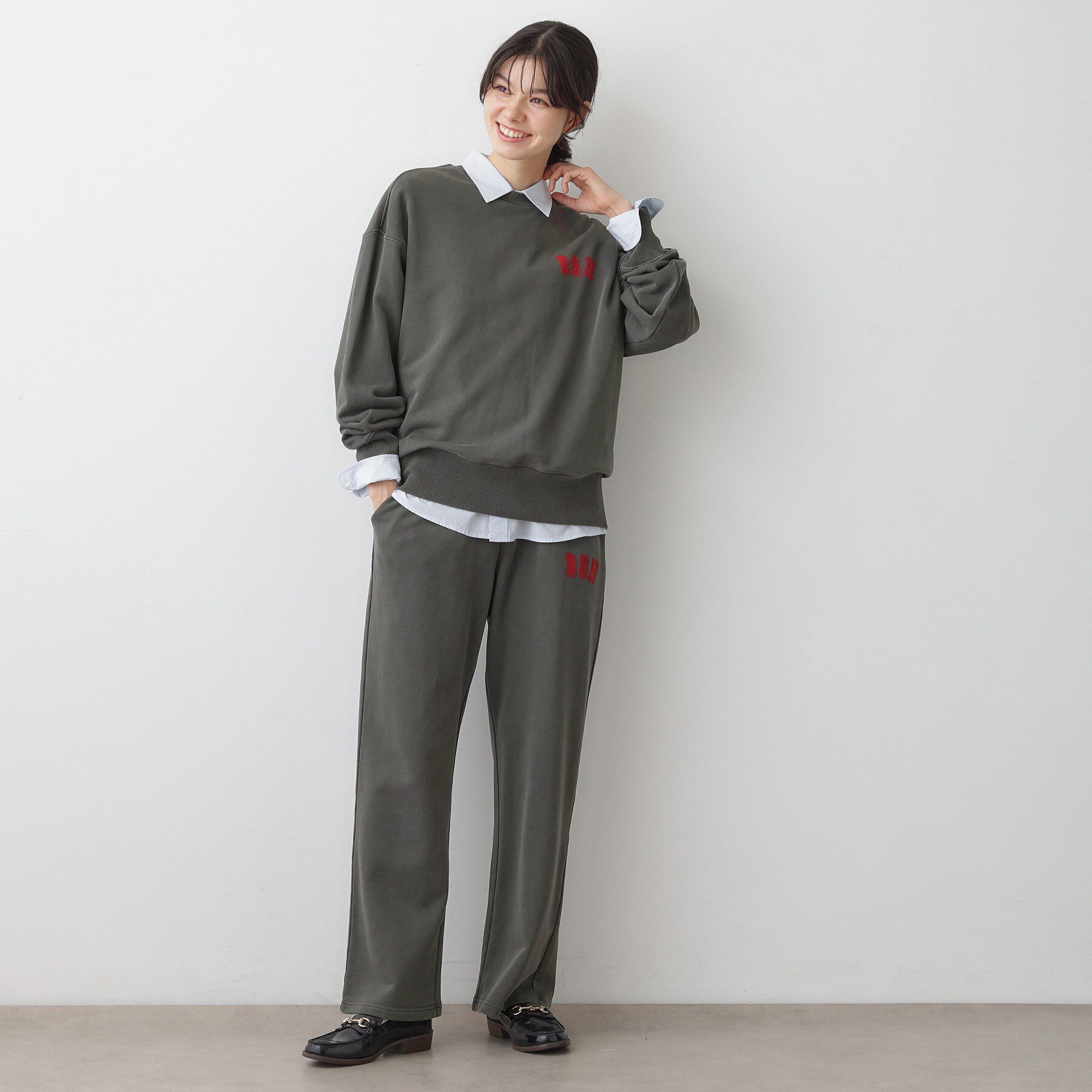 Dessin「【ユニセックス/セットアップ可】ピグメント裏毛スウェット」|パーカー|