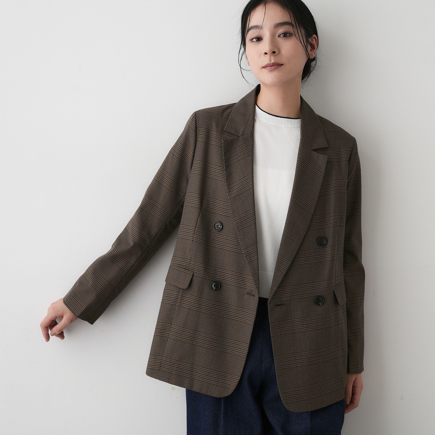 Dessin「【洗える】ダブルブレストジャケット」|テーラードジャケット|