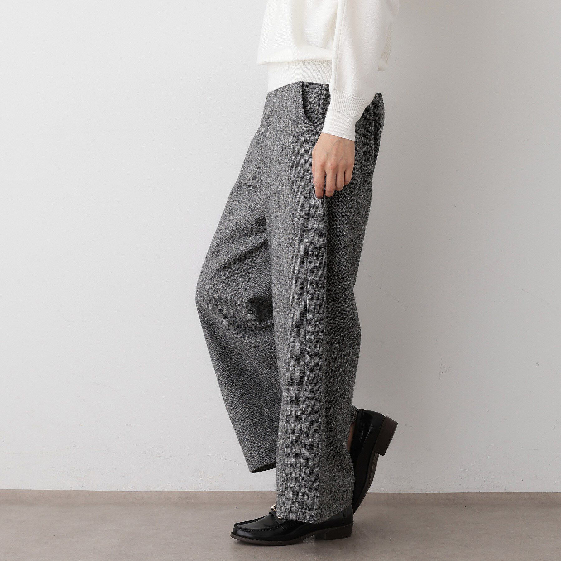 Dessin「【洗える/後ろゴム】ツイードワイドパンツ」|その他|
