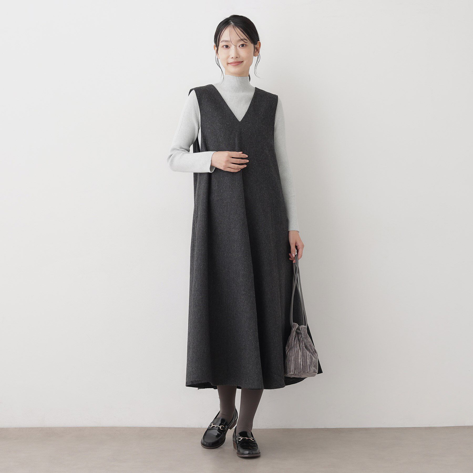 Dessin「ベロア巾着バッグ」|トートバッグ|