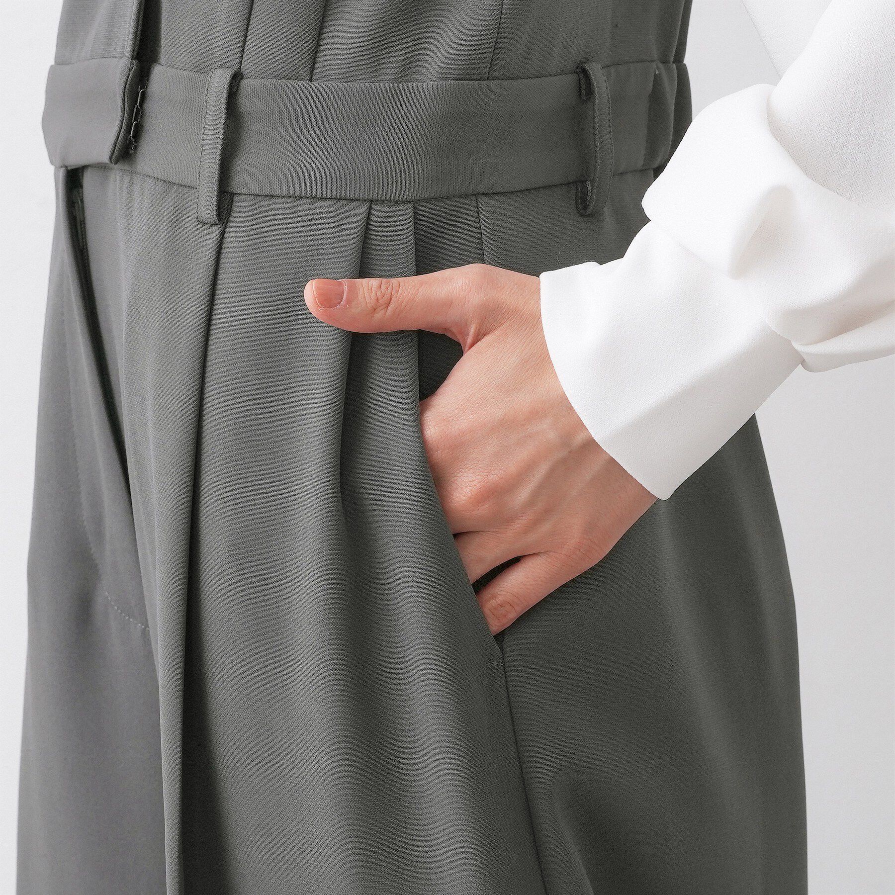 Dessin「【洗える】セットアップ風ジレオールインワン」|オールインワン|