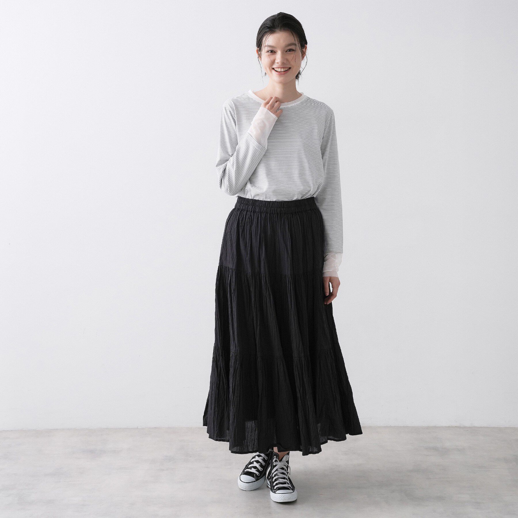 Dessin「【洗える】シアーチュールポイントカットソー」|Tシャツ・カットソー|