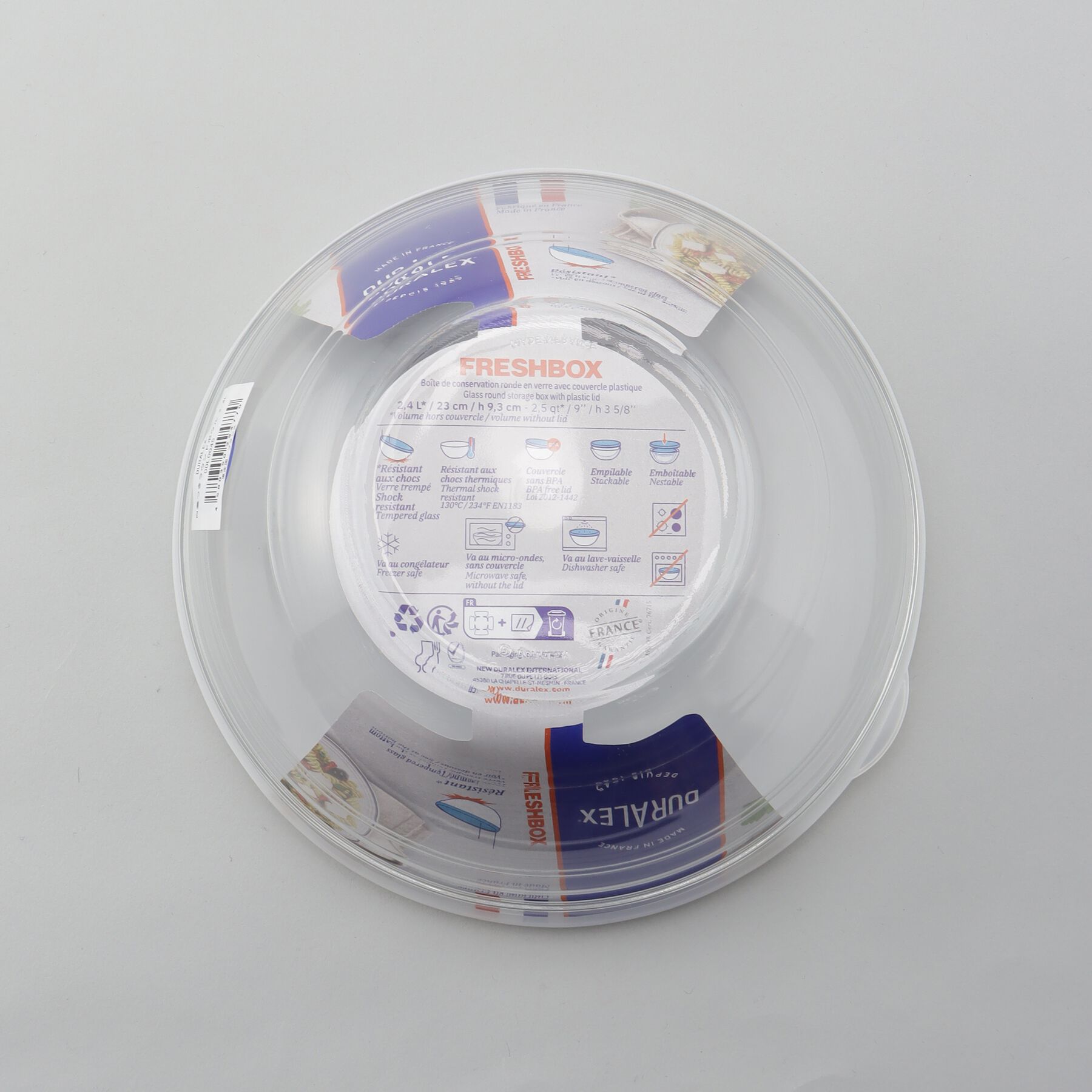 212 KITCHEN STORE「白蓋つきラウンドボウル 2.4L ＜DURALEX  デュラレックス＞」|食器・キッチングッズ|