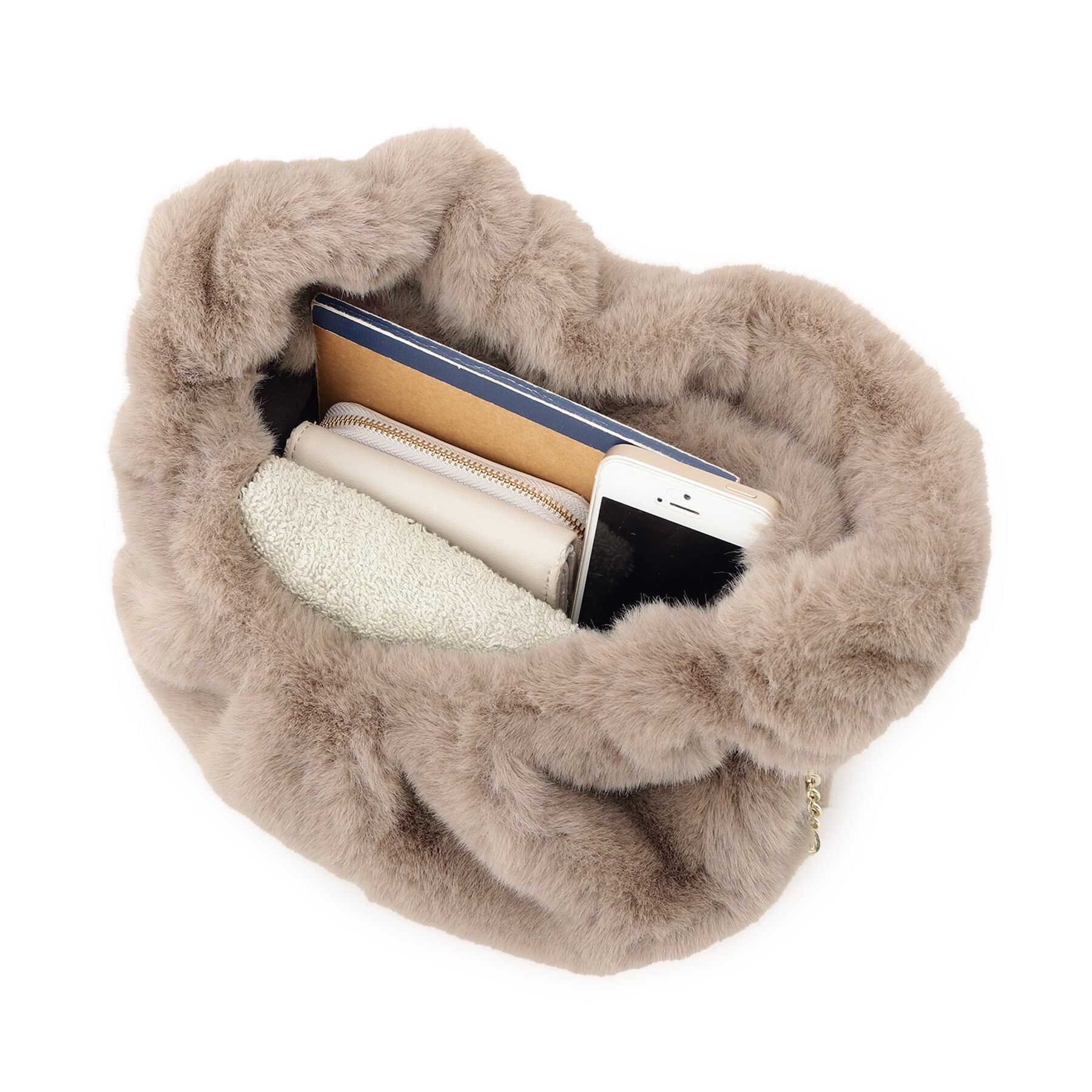 SunaUna「フェイクファーバッグ」|ショルダー・メッセンジャー|