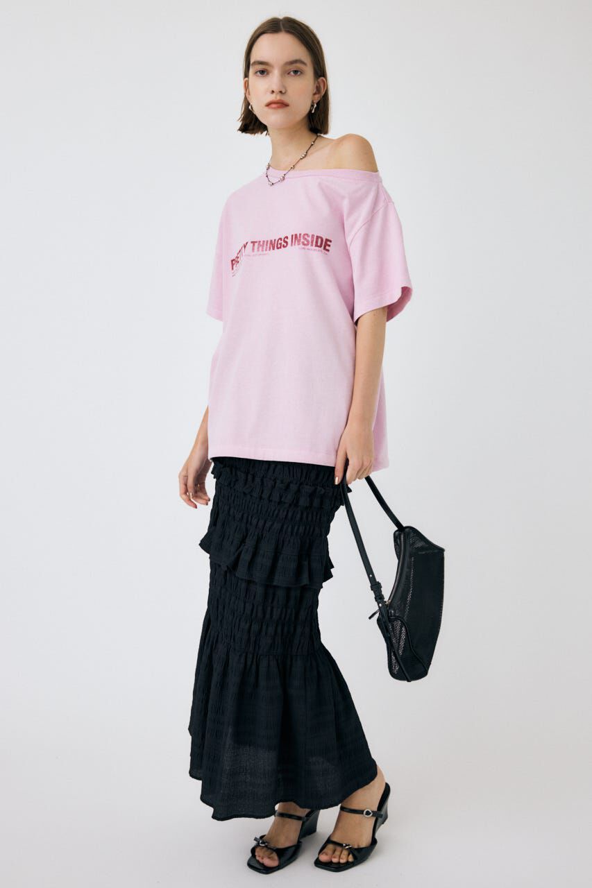 MOUSSY「ONE SHOULDER TEE」|Tシャツ・カットソー|