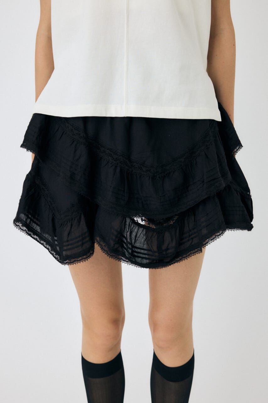MOUSSY「DRAPE LACE MINI スカート」|スカート|