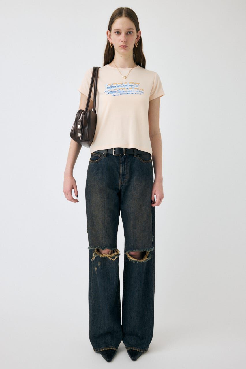 MOUSSY「CHROME LOGO TEE」|Tシャツ・カットソー|