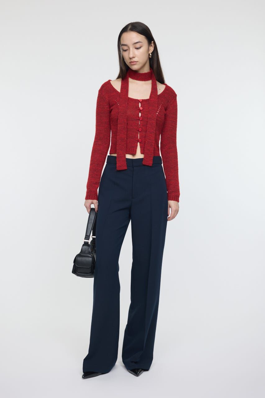 MOUSSY「MIX YARN KNIT トップス」|ニット・セーター|