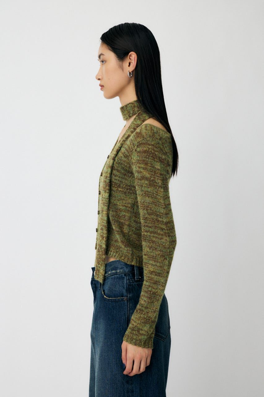 MOUSSY「MIX YARN KNIT トップス」|ニット・セーター|