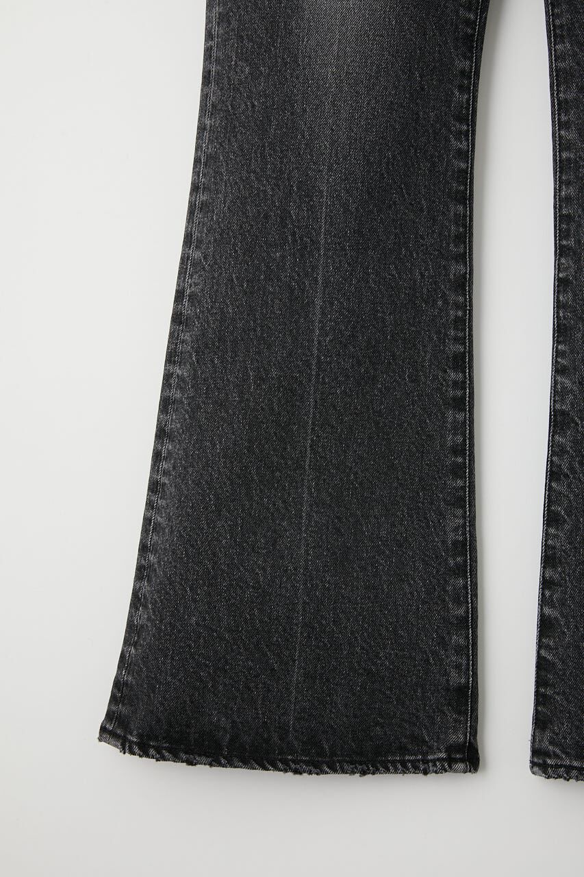 MOUSSY「MVS BLACK FLARE」|デニム|