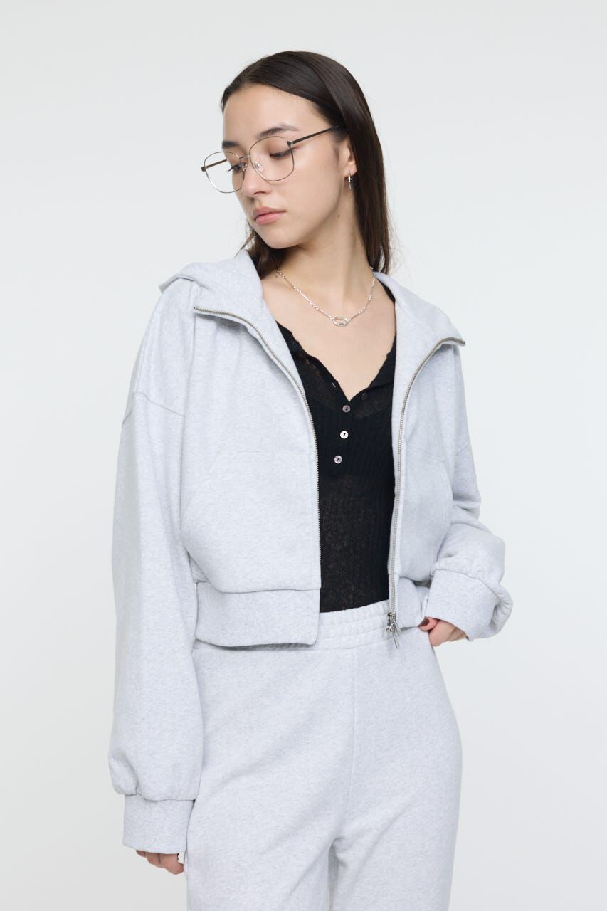 MOUSSY「SHORT ZIP UP フーディ」|パーカー|