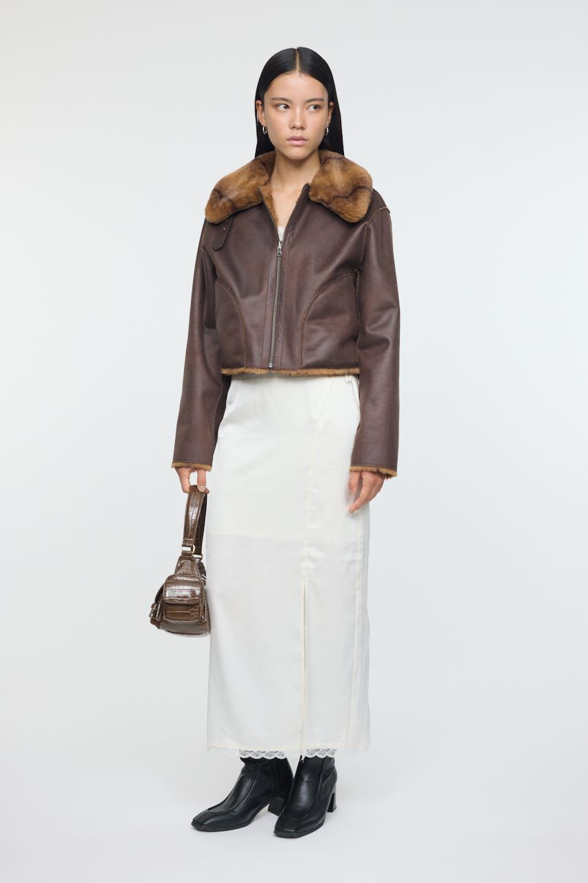 MOUSSY「DOT SATIN スカート」|スカート|