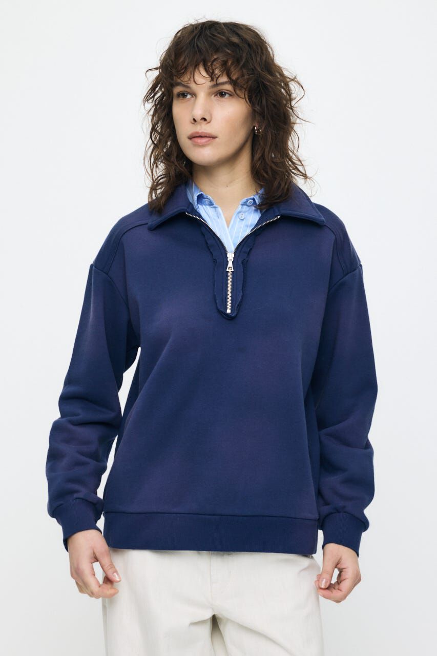 MOUSSY「HALF ZIP SWEAT POLO プルオーバー」|パーカー|