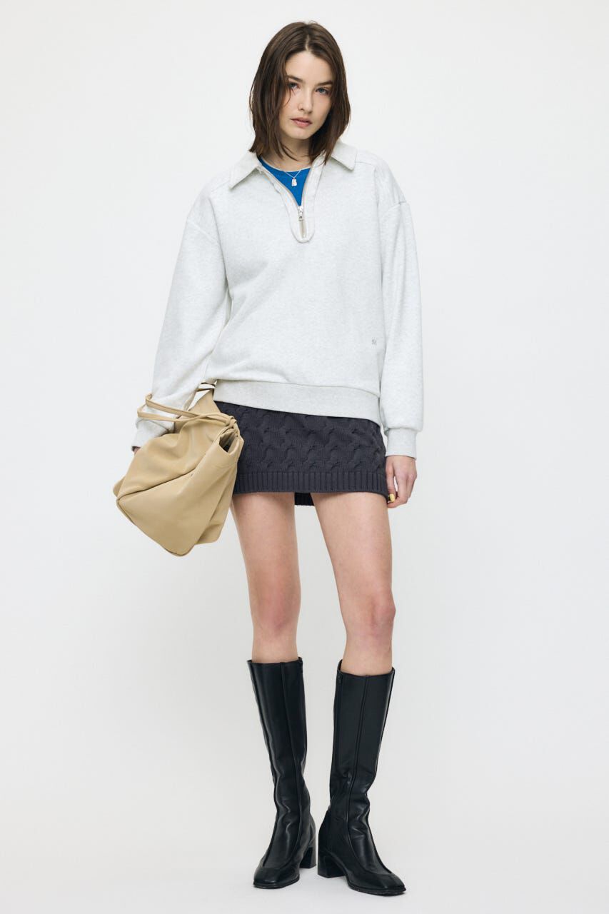 MOUSSY「HALF ZIP SWEAT POLO プルオーバー」|パーカー|