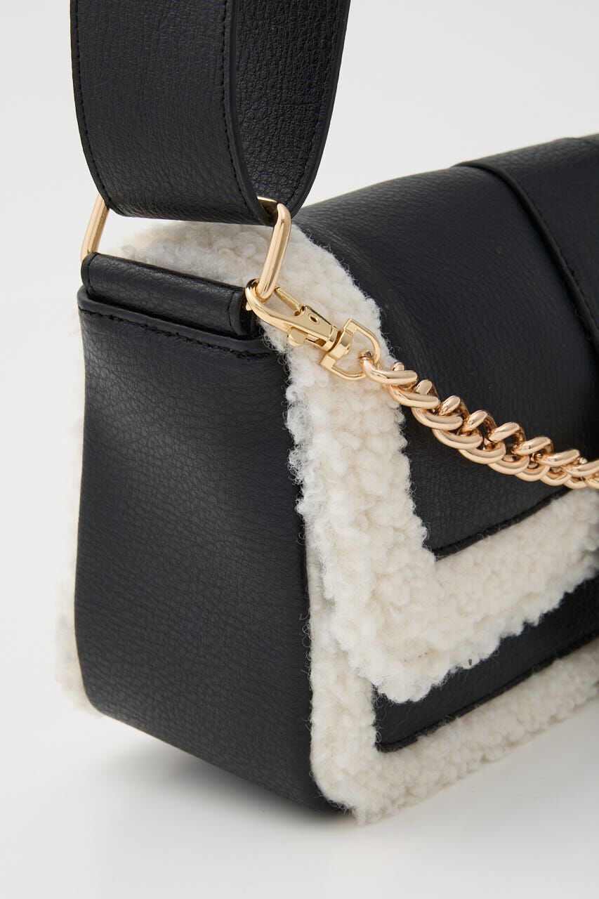 rienda「フェイクボアコンビショルダーバッグ」|その他|