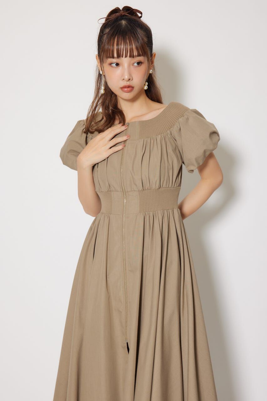 rienda「MA-1オフショルフレアワンピース」|ワンピース|