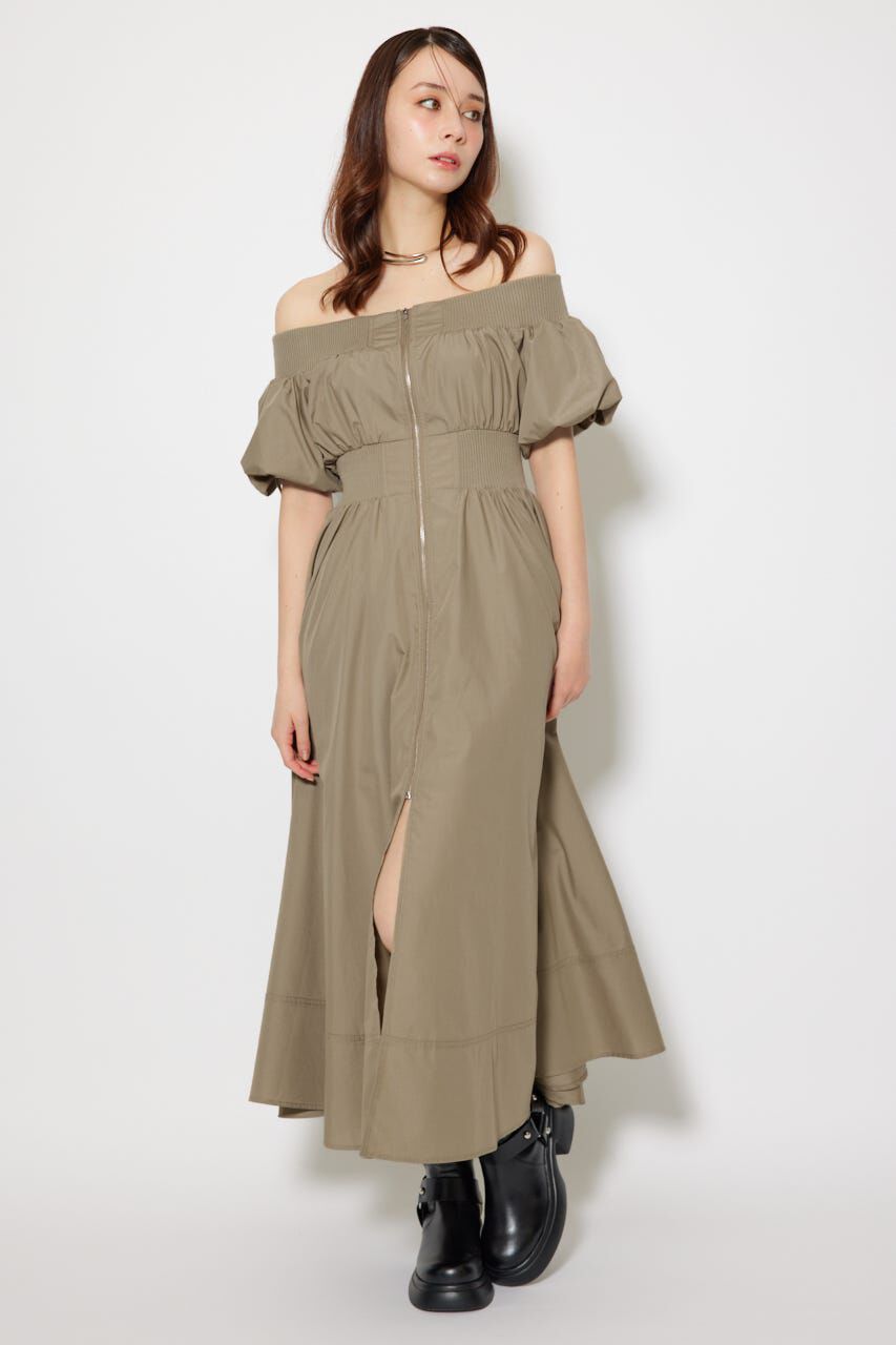 rienda「MA-1オフショルフレアワンピース」|ワンピース|