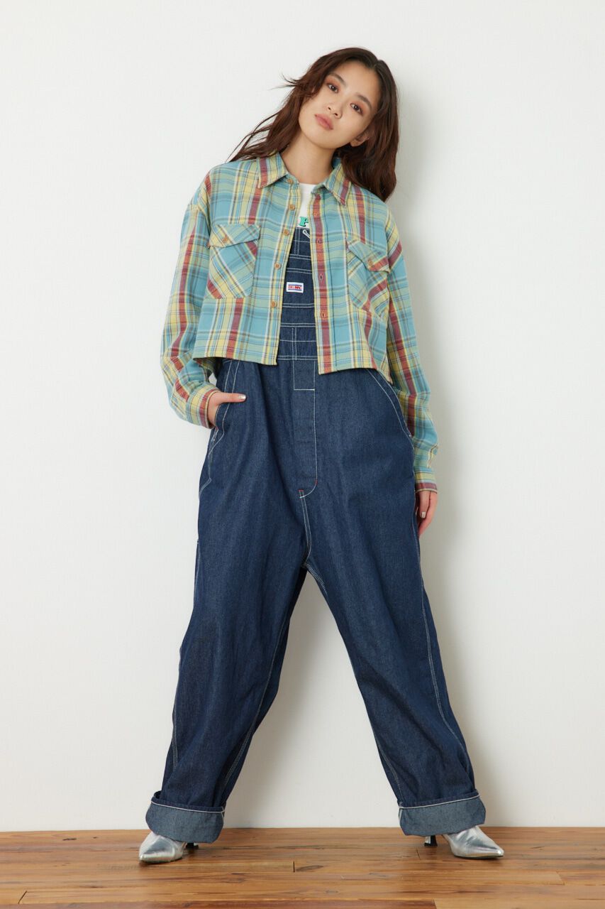 RODEO CROWNS「CHECK OVER シャツ」|シャツ・ブラウス|柄SAX5