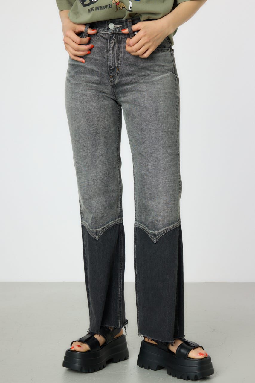 RODEO CROWNS「HEM WESTERN デニムパンツ」|デニム|