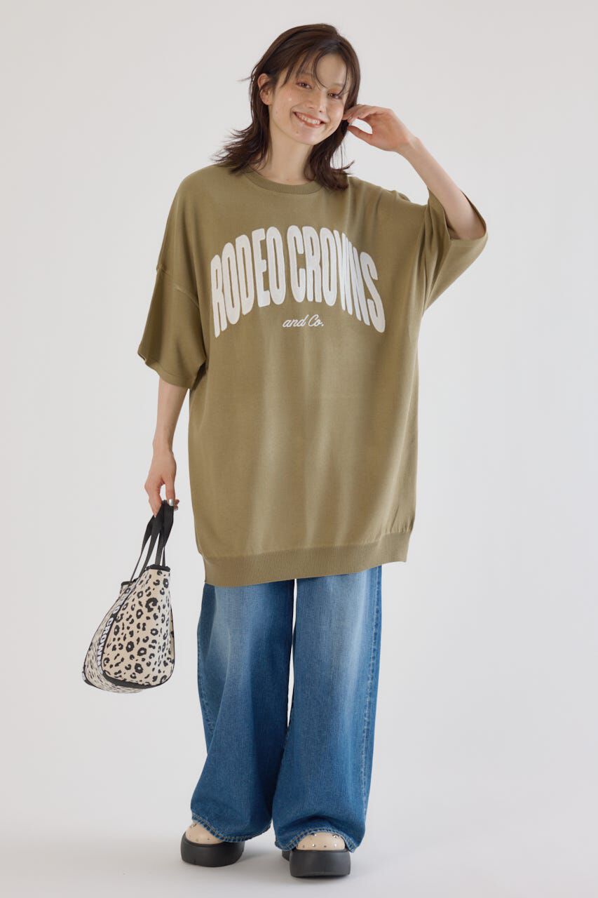 RODEO CROWNS「CURVE LOGOコンビニットワンピース」|ワンピース|