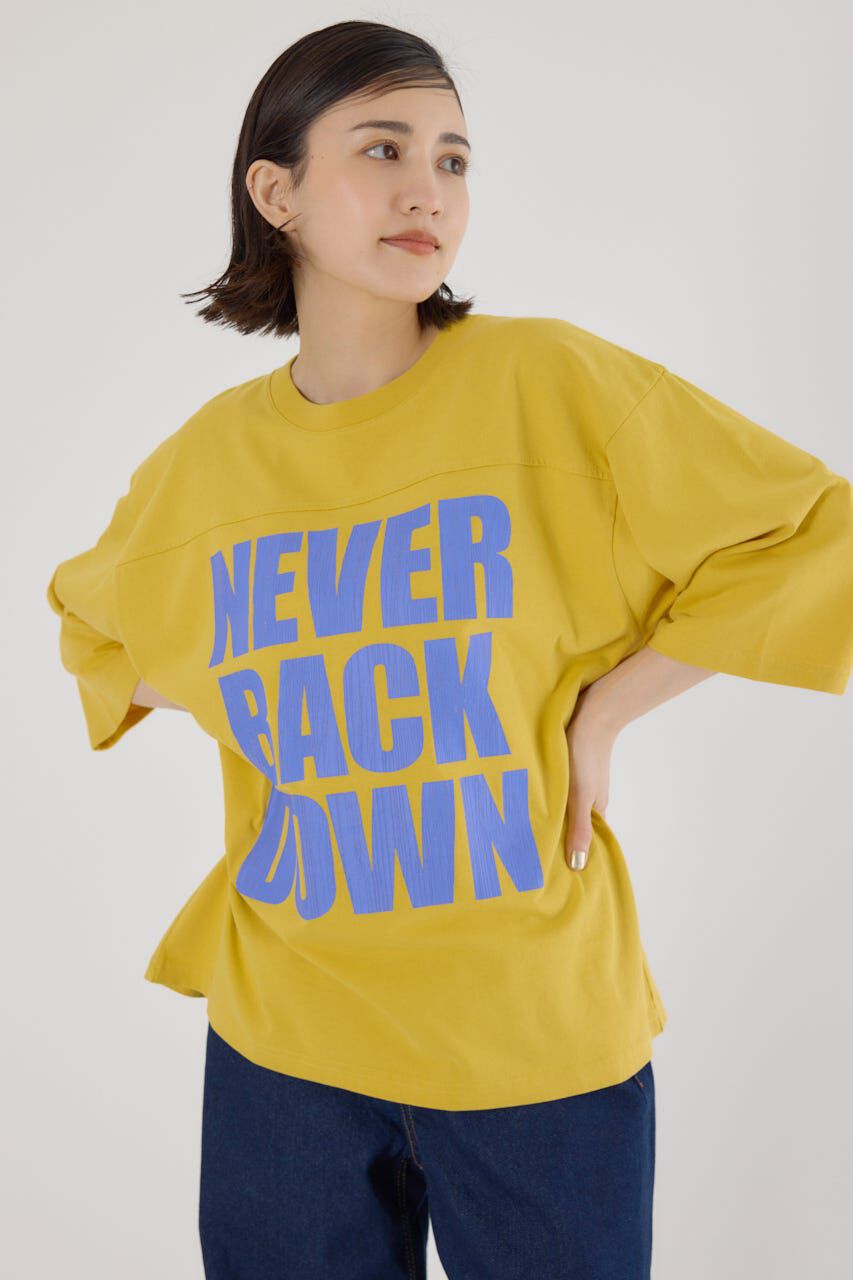 RODEO CROWNS「メッセージ5分袖Tシャツ」|Tシャツ・カットソー|YEL