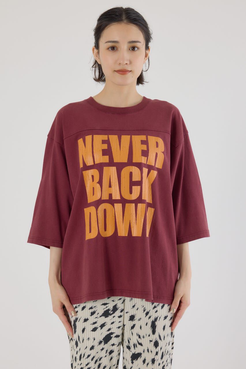 RODEO CROWNS「メッセージ5分袖Tシャツ」|Tシャツ・カットソー|