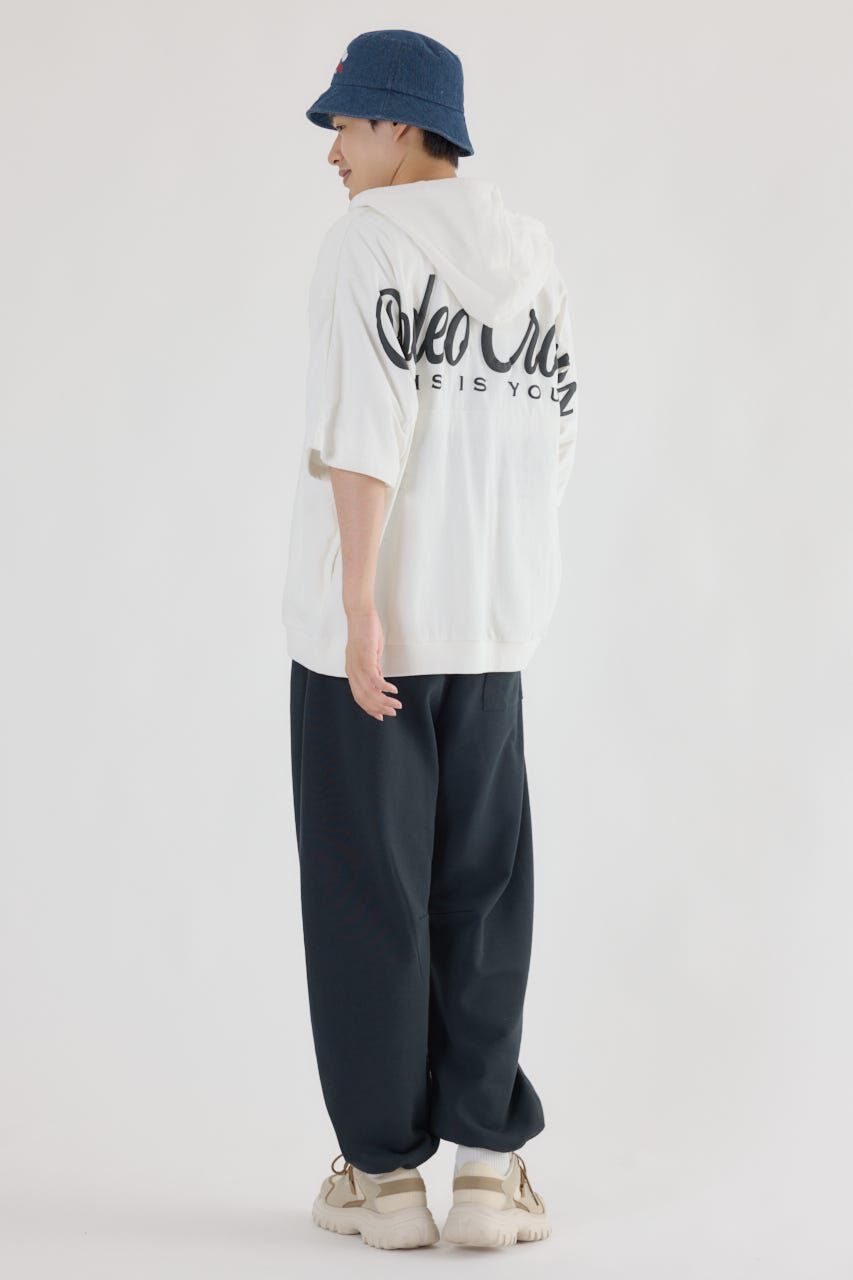 RODEO CROWNS「ハーフスリーブロゴZIPパーカー」|パーカー|