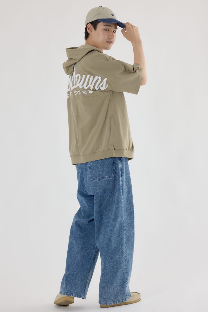 RODEO CROWNS「ハーフスリーブロゴZIPパーカー」|パーカー|