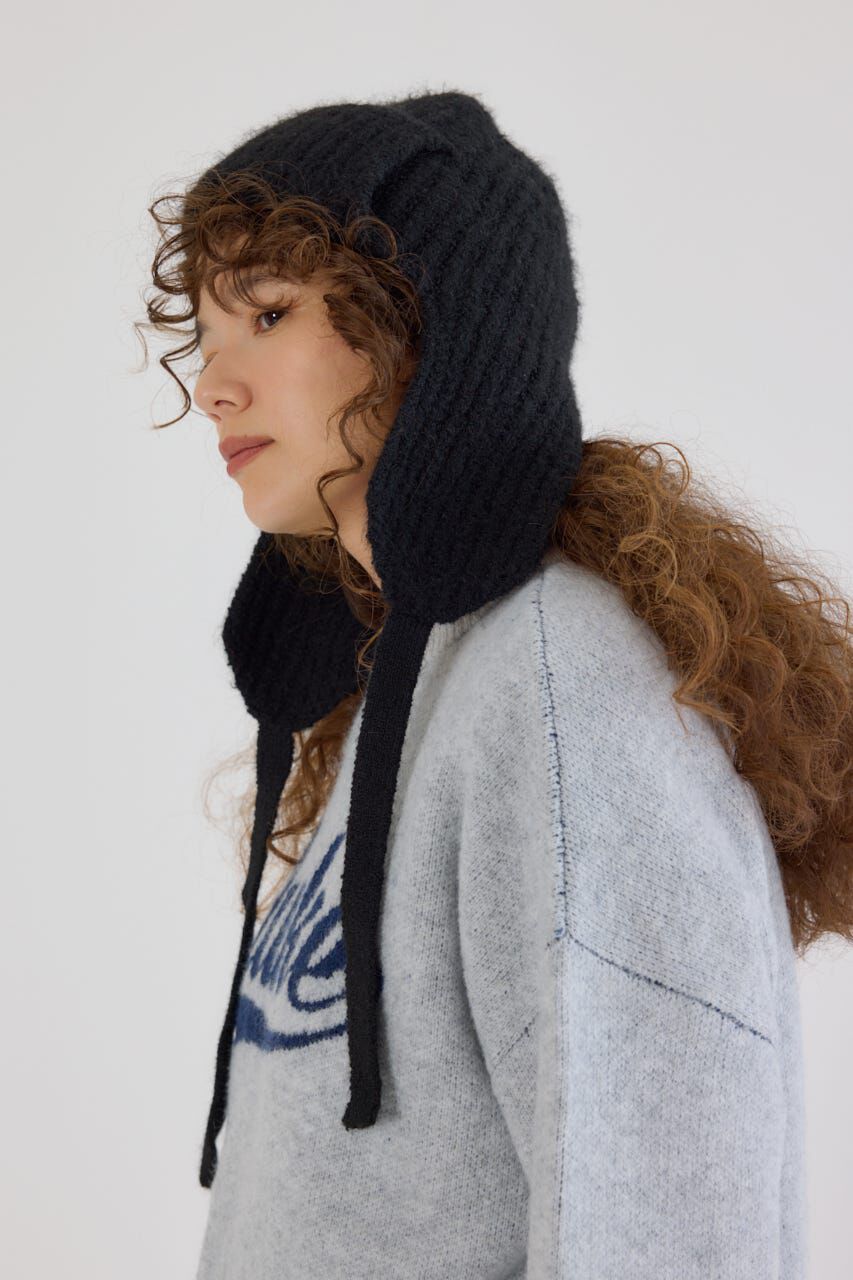 RODEO CROWNS「イヤーフラップニットキャップ」|その他|BLK