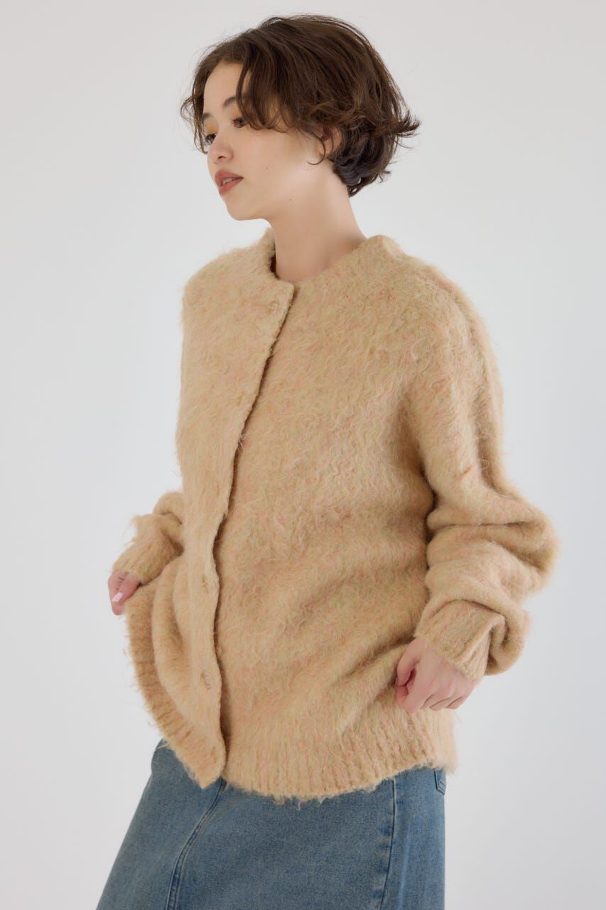 RODEO CROWNS「2WAY Fluffyシャギーニットカーディガン」|カーディガン|