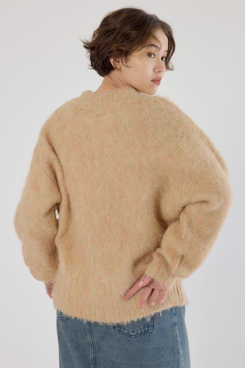 RODEO CROWNS「2WAY Fluffyシャギーニットカーディガン」|カーディガン|