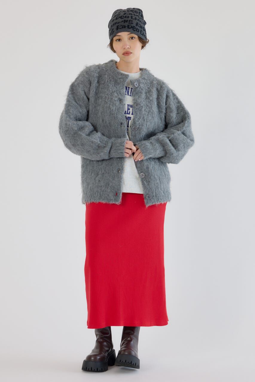 RODEO CROWNS「2WAY Fluffyシャギーニットカーディガン」|カーディガン|