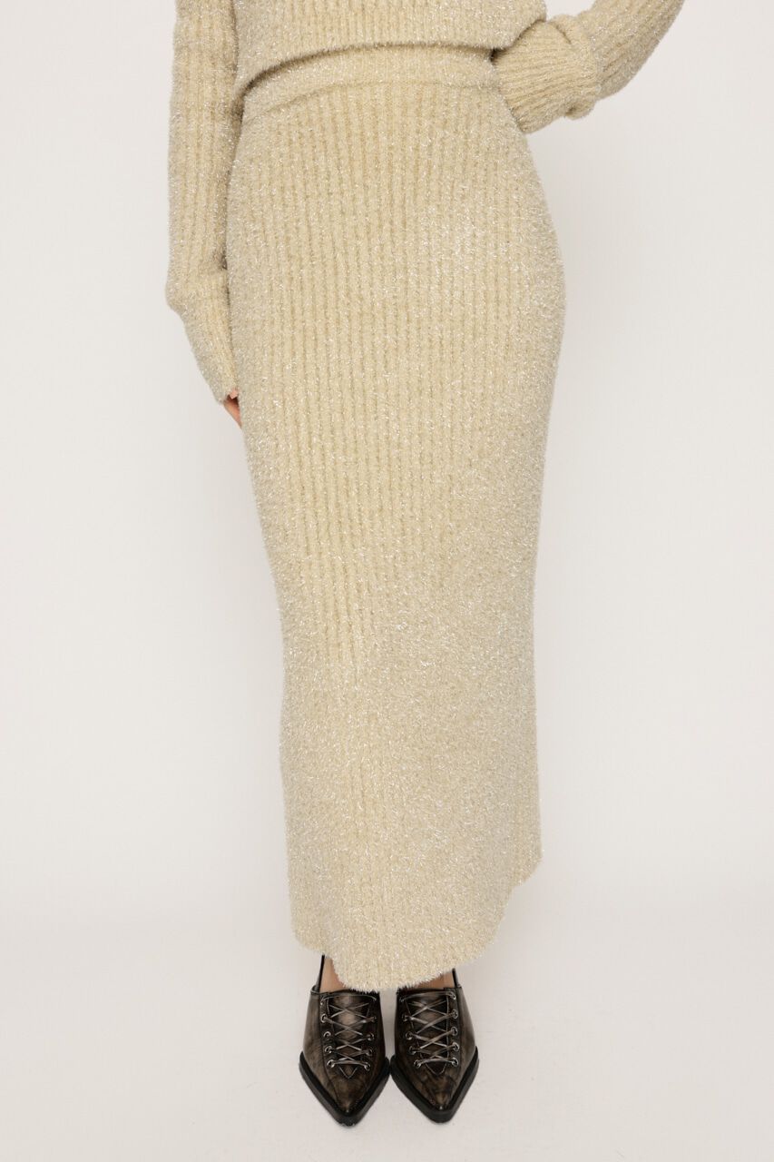 SLY「GLITTER KNIT ロングスカート」|スカート|