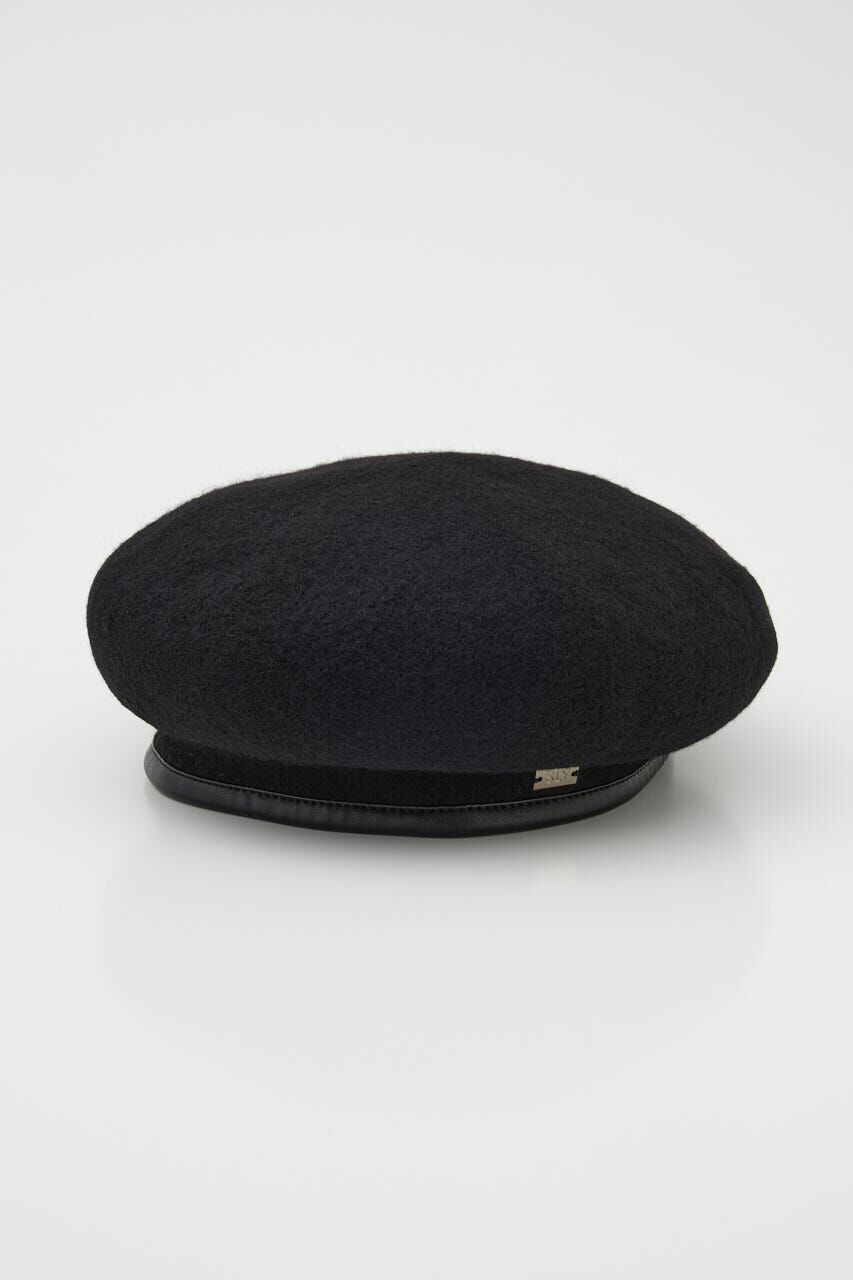 SLY「WOOL PIPING ベレー」|その他|BLK