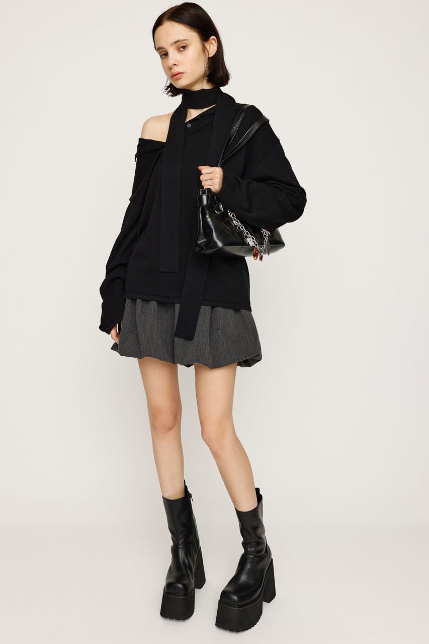 SLY「HG KNIT ASYMMETRY トップス」|ニット・セーター|