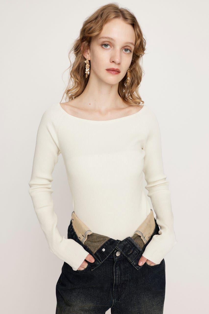 SLY「HG OFFSHOULDER トップス」|ニット・セーター|