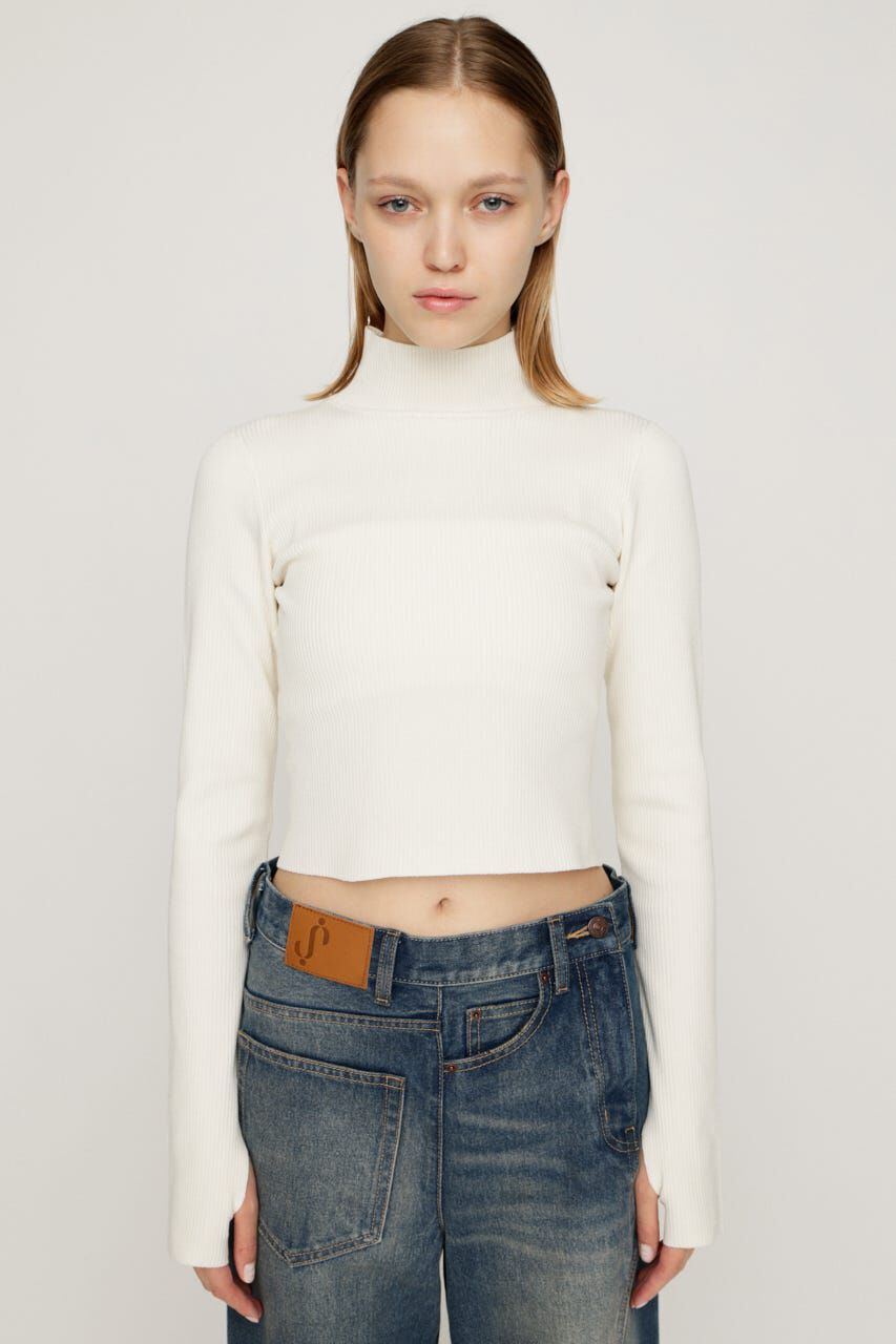 SLY「BASIC HG RIB H／N トップス」|ニット・セーター|