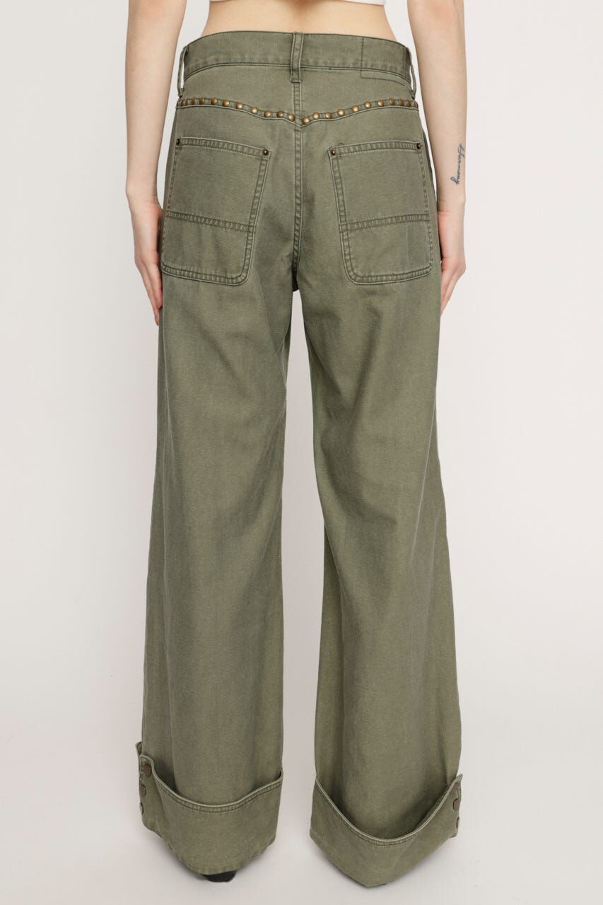 SLY「L／W STUDDED MILITALY FLARE パンツ」|その他|