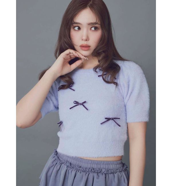 CALNAMUR「メニーリボンシャギーニット」|ニット・セーター|