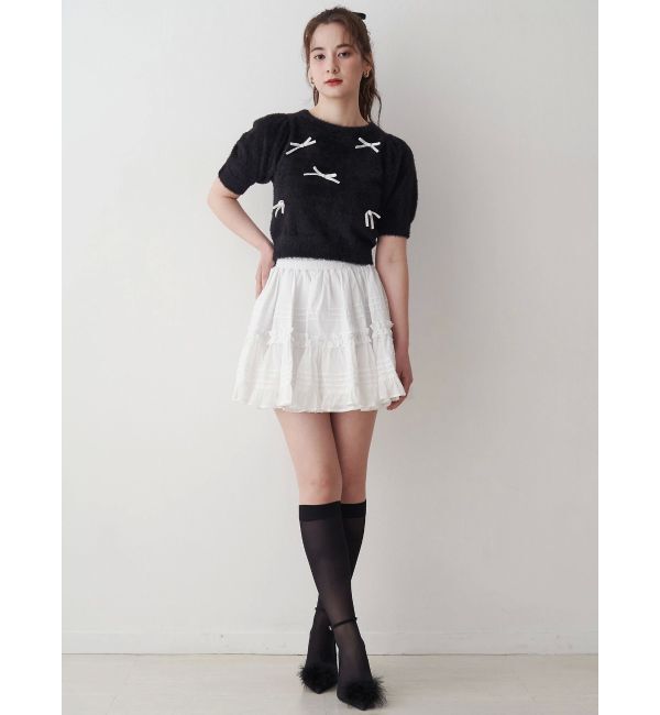 CALNAMUR「メニーリボンシャギーニット」|ニット・セーター|