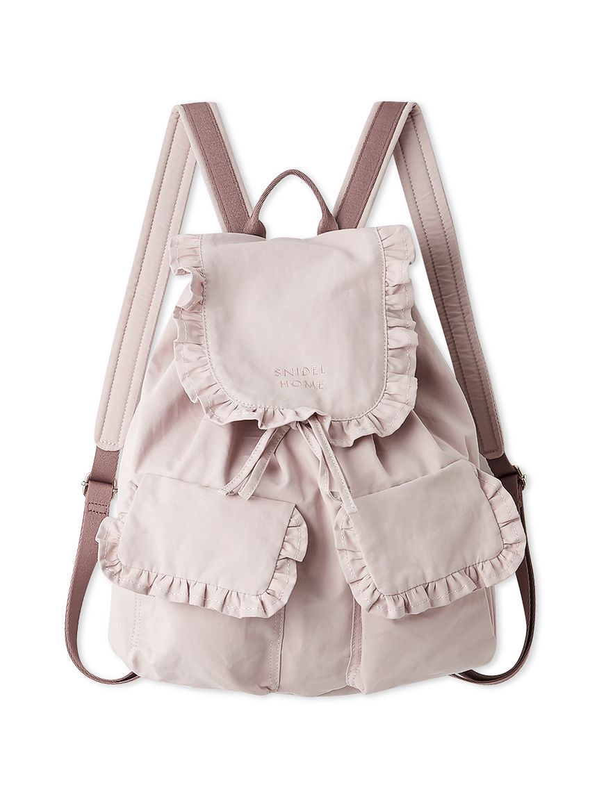 SNIDEL HOME「コットンライクフリルバックパック」|リュック|