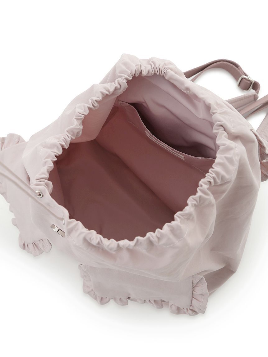 SNIDEL HOME「コットンライクフリルバックパック」|リュック|